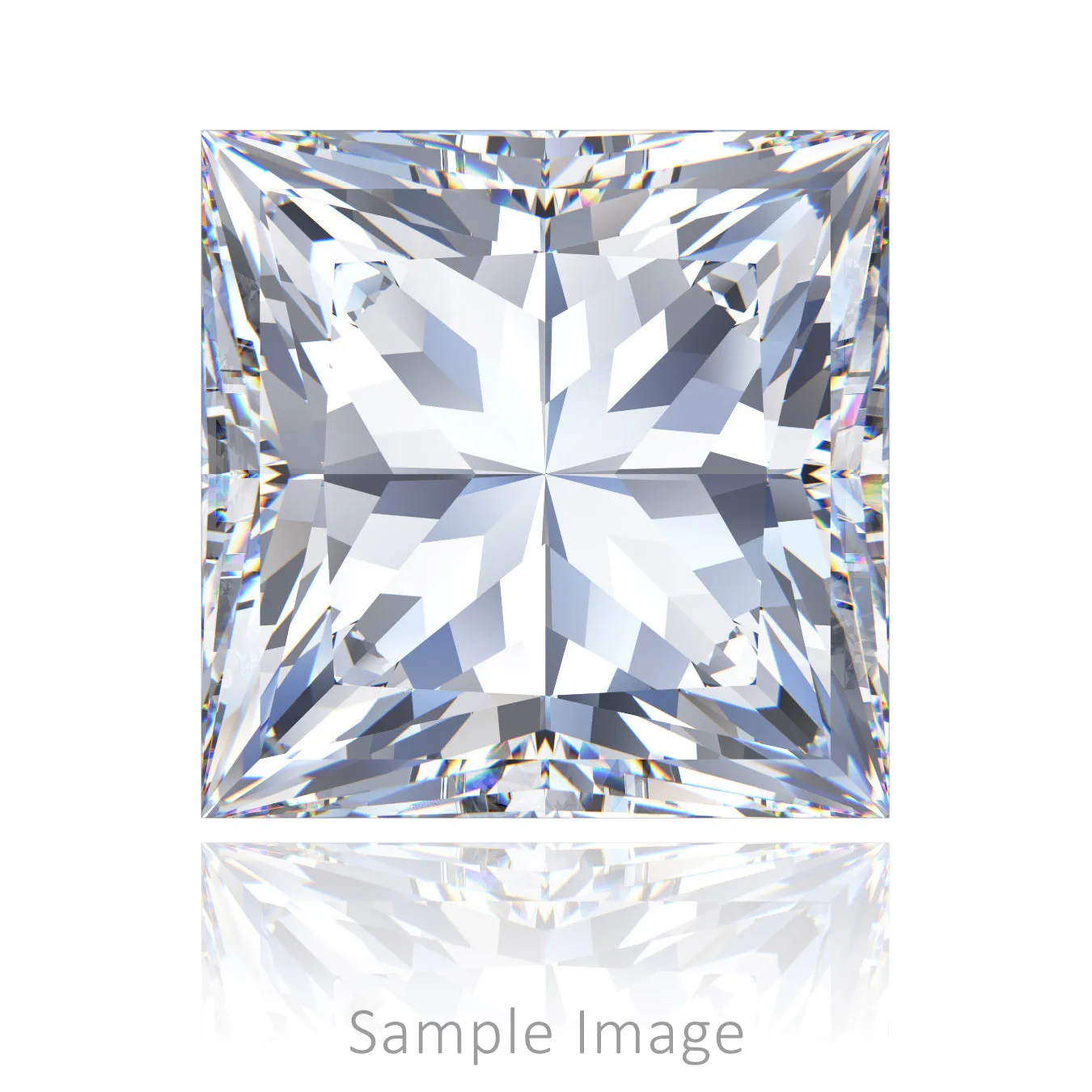 1.02 CT Loose Diamond - Princess (J-SI1)