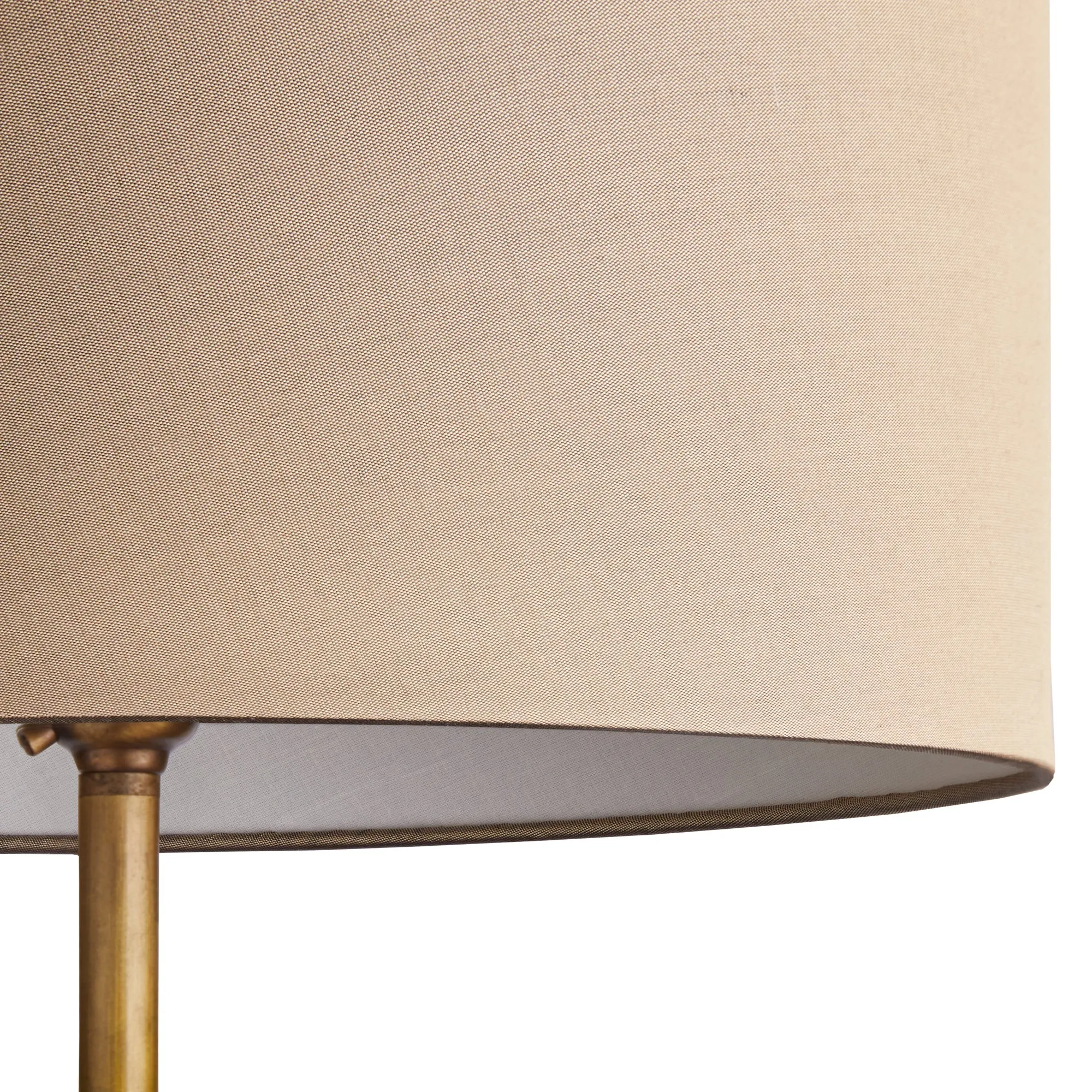 25cm drum lampshade in taupe dupion silk