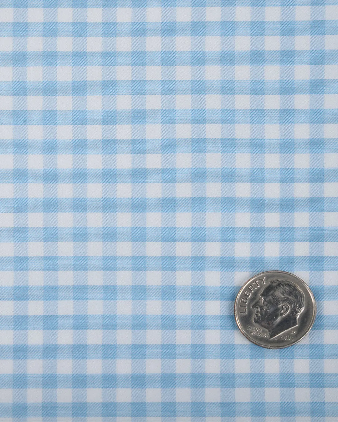 Albini: Light Blue Gingham