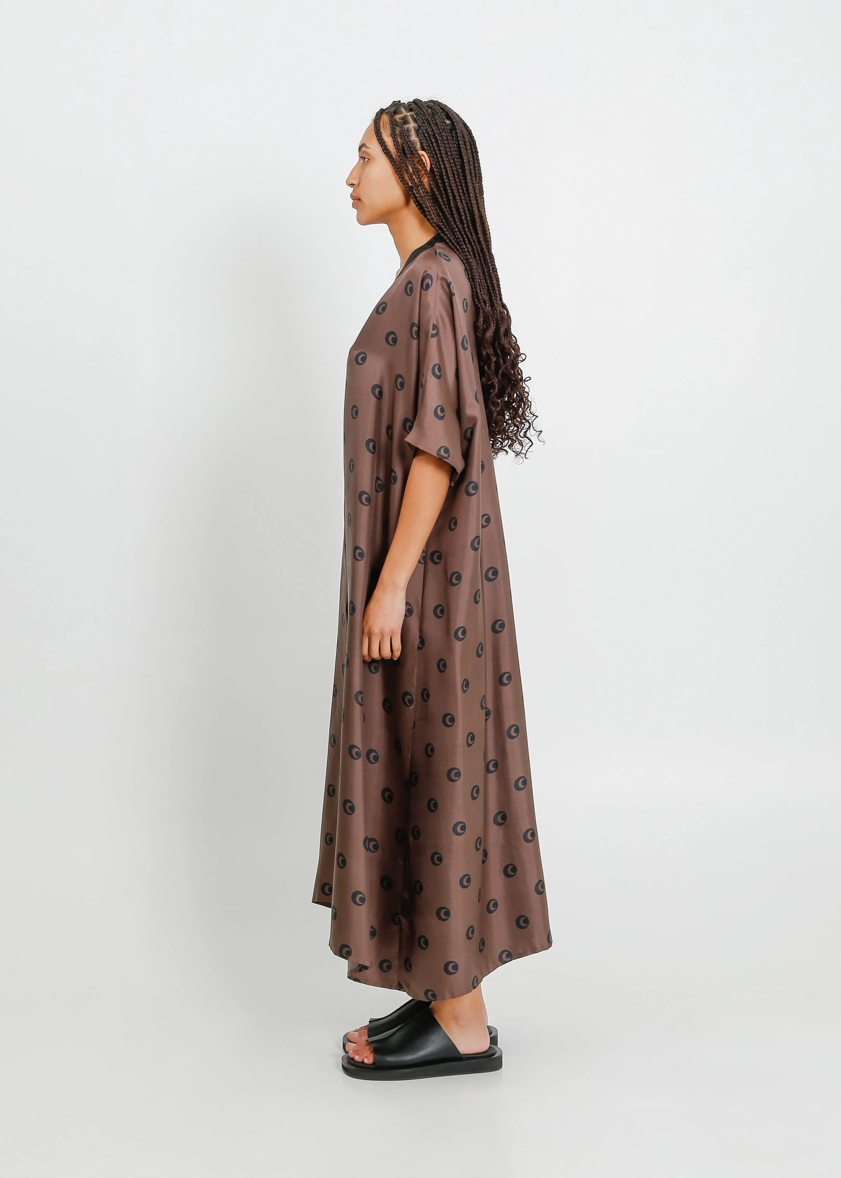 ALEXIS DRESS / MOCHA-BLACK