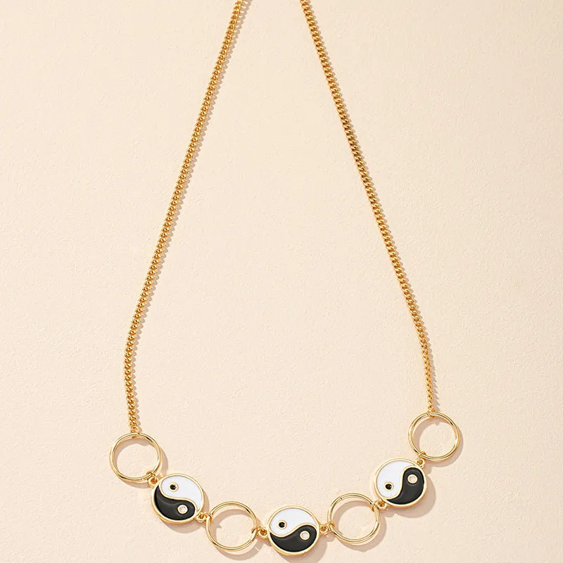 Alloy Gossip Necklace with Ins Cross-Border Sweater Chain