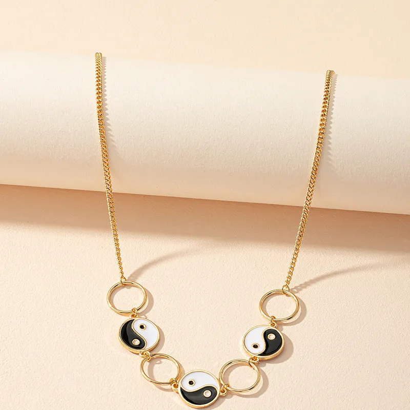 Alloy Gossip Necklace with Ins Cross-Border Sweater Chain