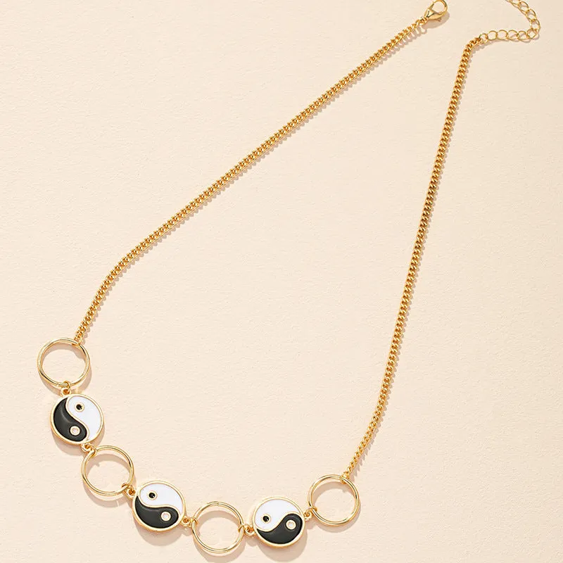 Alloy Gossip Necklace with Ins Cross-Border Sweater Chain