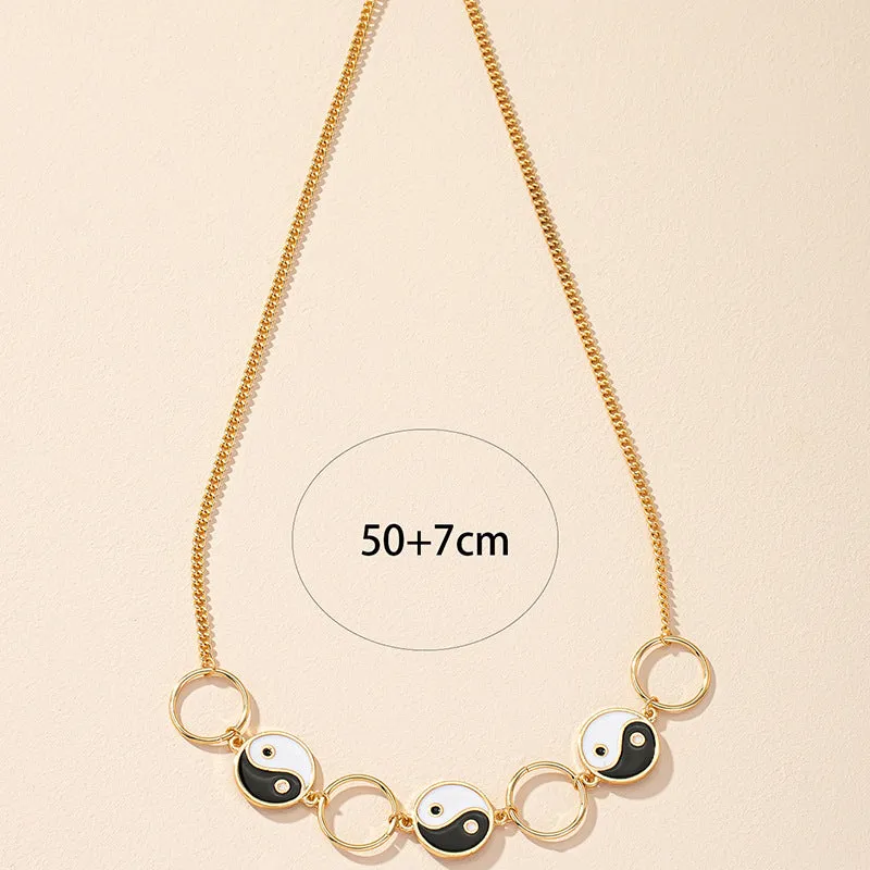 Alloy Gossip Necklace with Ins Cross-Border Sweater Chain