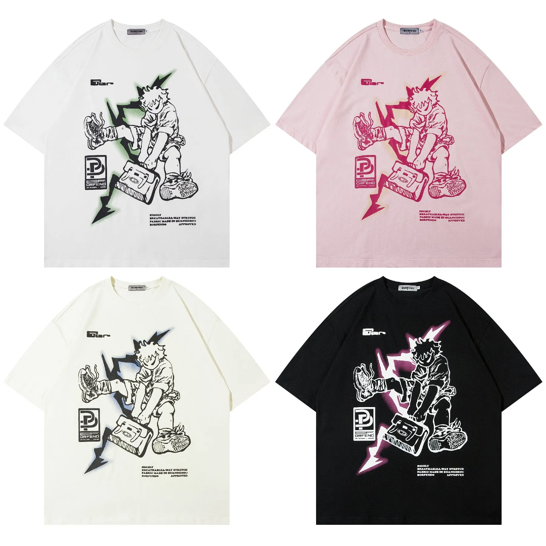 Anime Line | Anime Character Printed T-Shirt