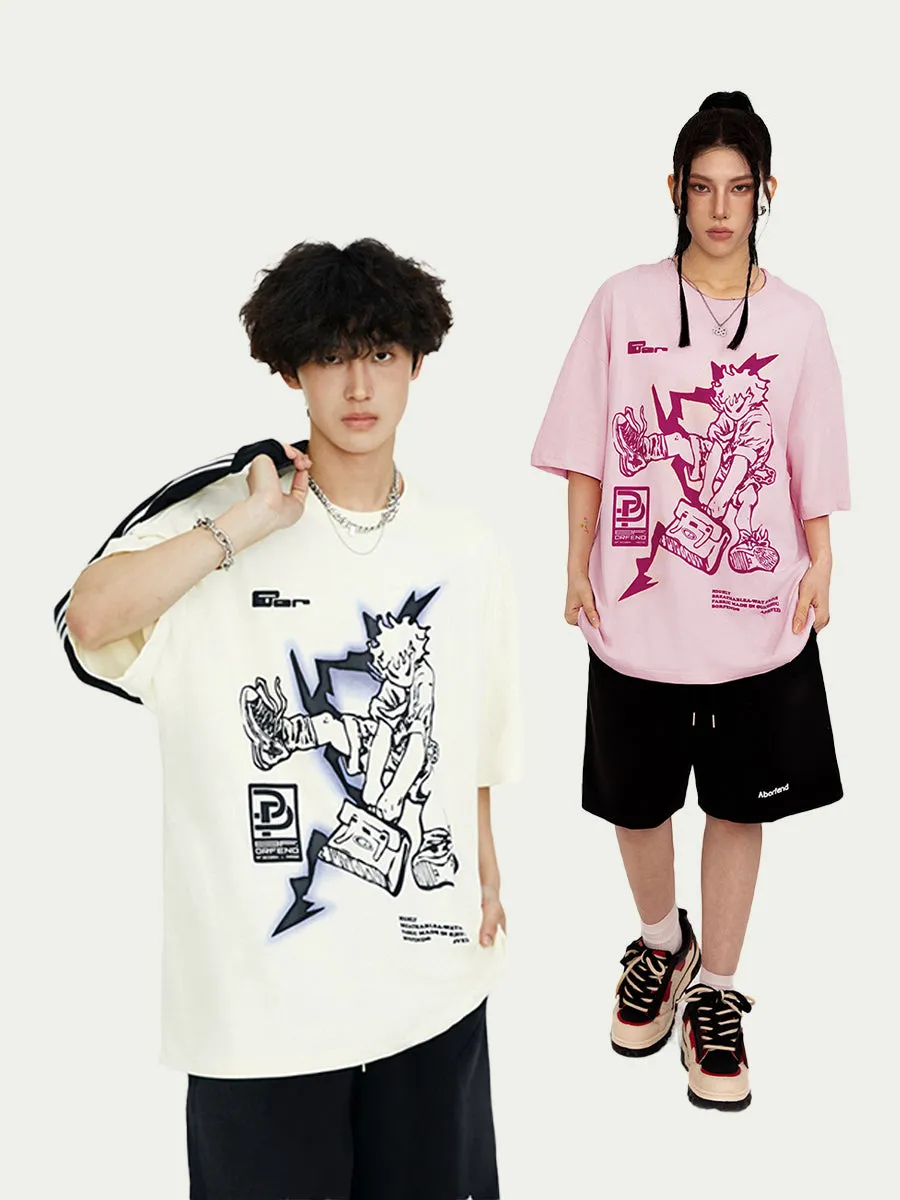 Anime Line | Anime Character Printed T-Shirt