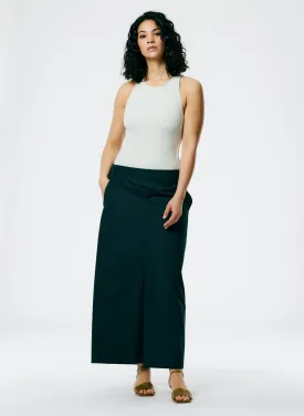 Arun Suiting Back Wrap Maxi Skirt