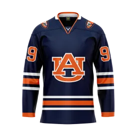 Auburn Dark Custom Sublimated With Twill Authentic Replica Jersey