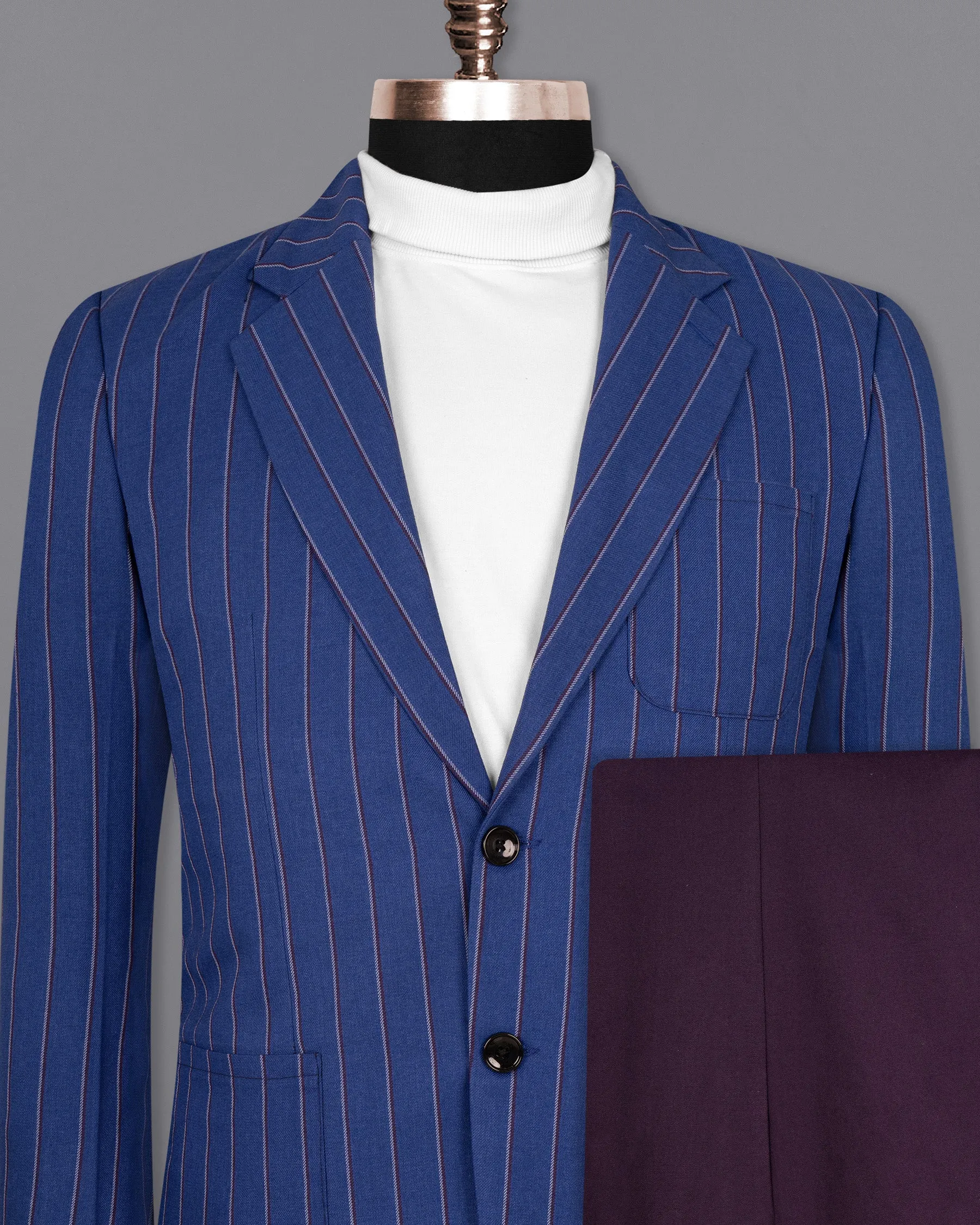 Bahama Blue Striped Woolrich Sports Suit