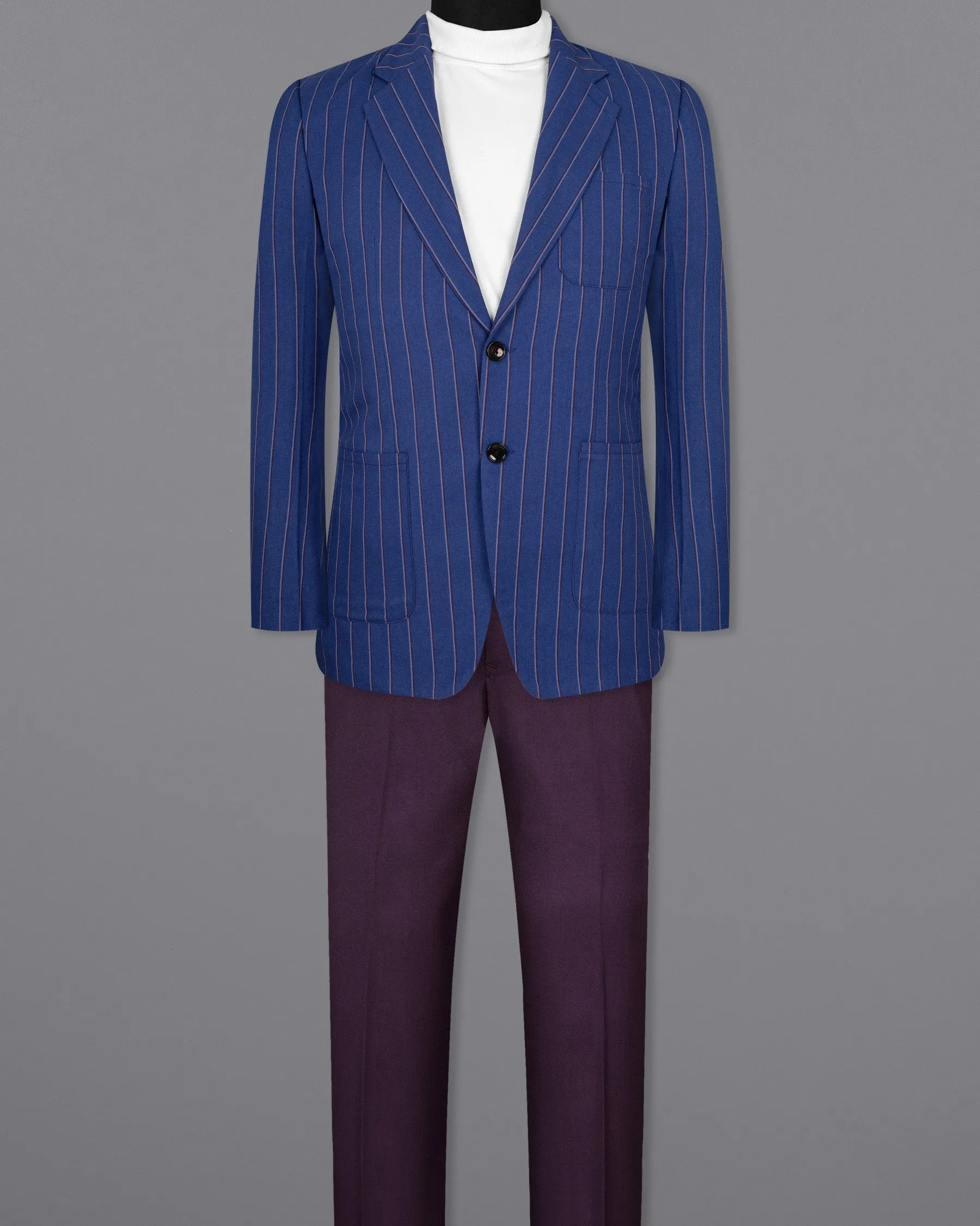 Bahama Blue Striped Woolrich Sports Suit