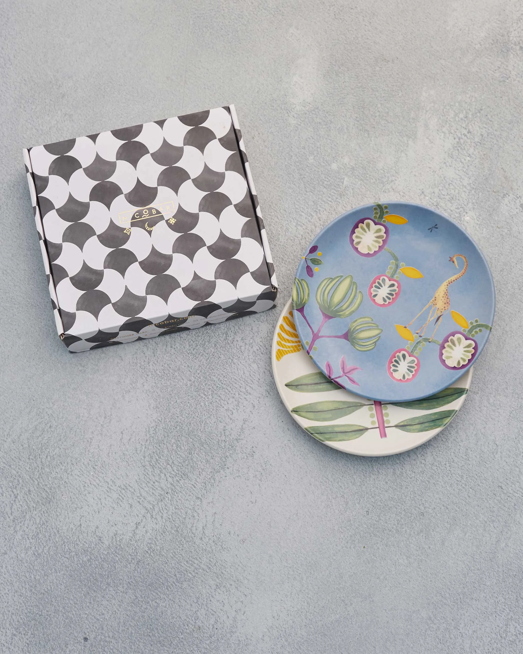 Bahari Quarter Plate - Set of 2