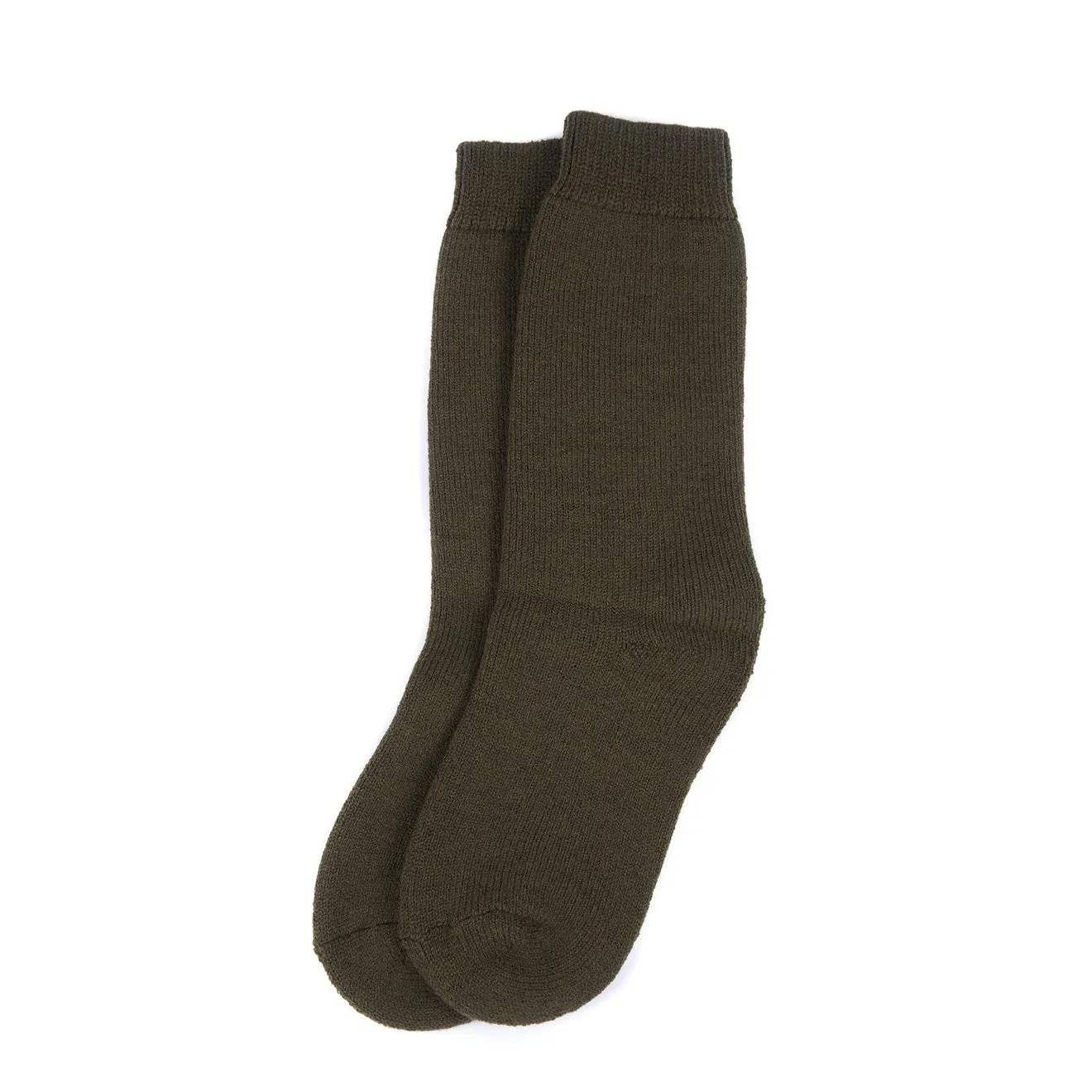 Barbour Wellington Calf Sock Olive Green