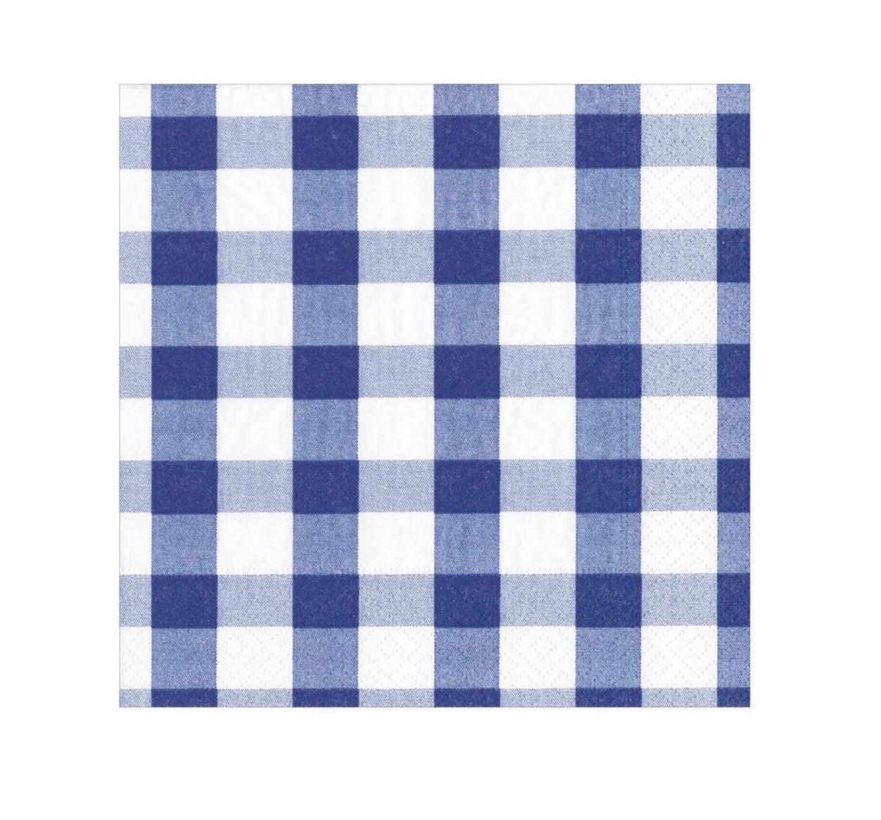 Blue Gingham Lunch Napkins