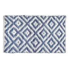 BRAIDED FLOOR MAT, COTTON BLUE- 24X36