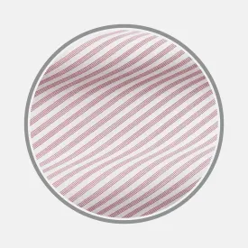 Burgundy Stripe West Indian Sea Island Cotton Fabric