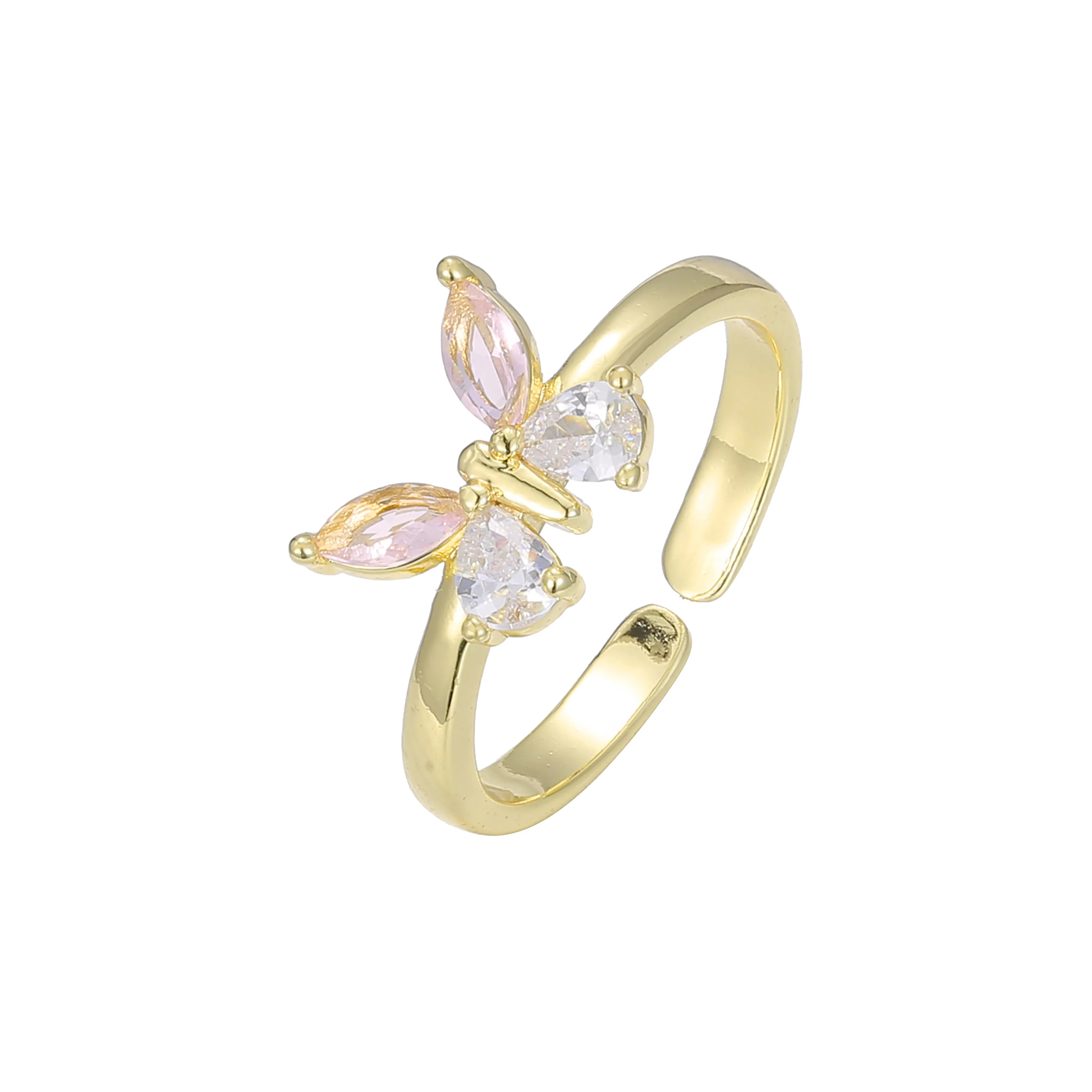 Butterfly 14K Gold open rings