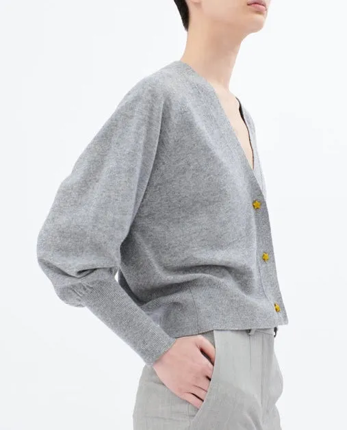 Heather Grey Cardigan by ODEEH - Soft & Cozy