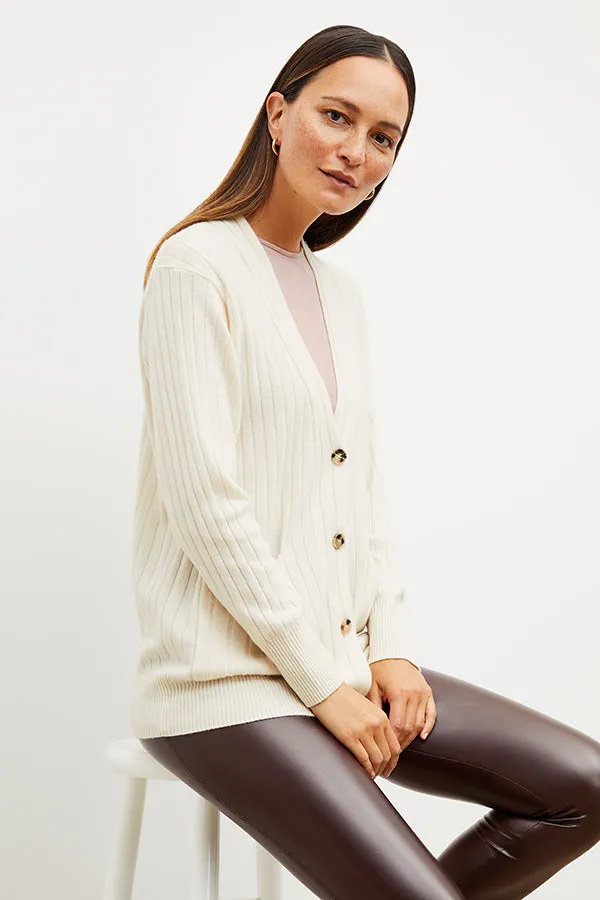 Caro Cardigan - Cashmere :: Light Cream