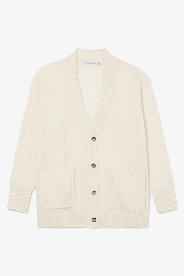 Caro Cardigan - Cashmere :: Light Cream