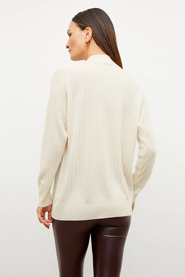 Caro Cardigan - Cashmere :: Light Cream