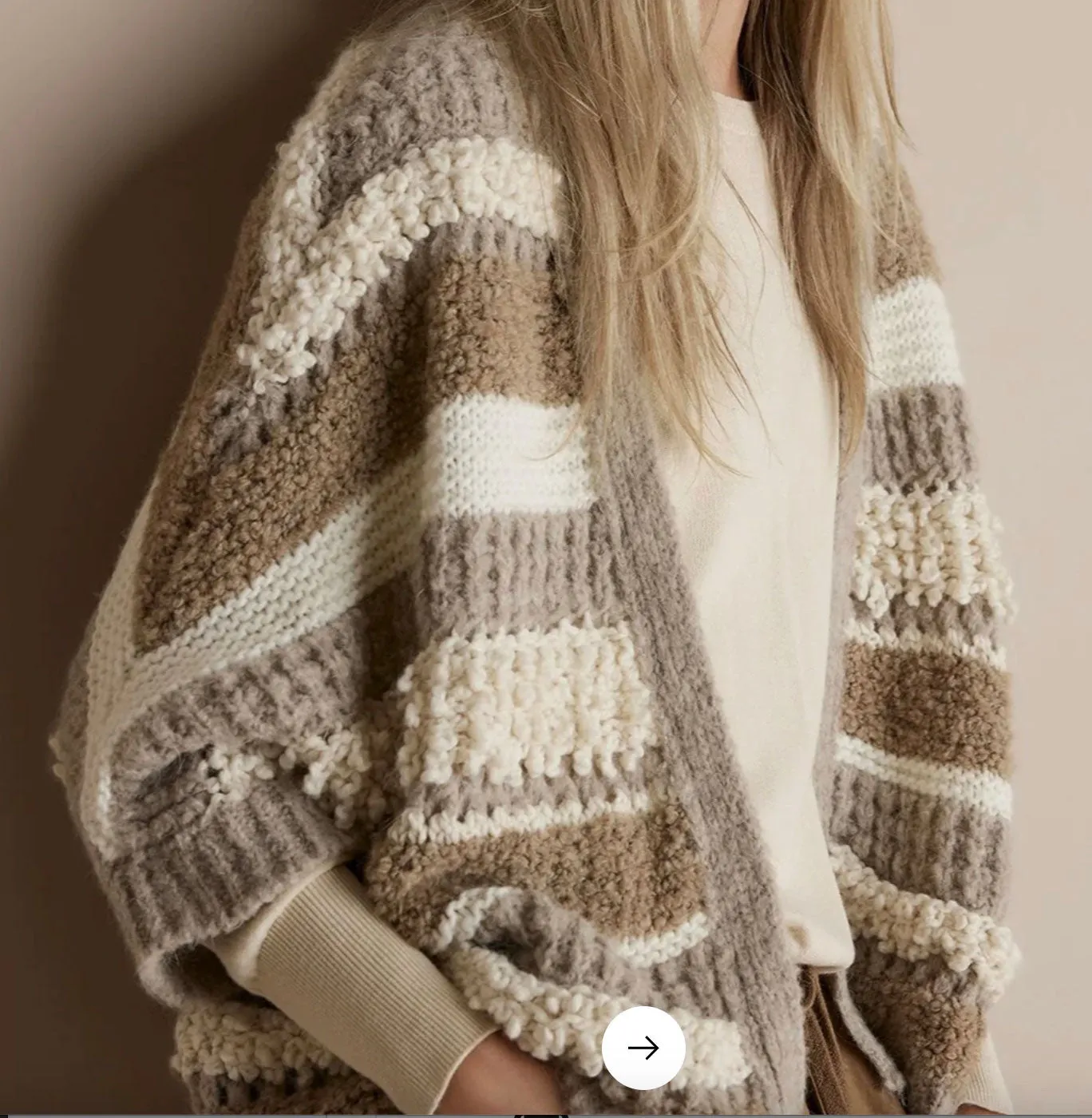 Caruso Multi-Yarn Oversized Cardi