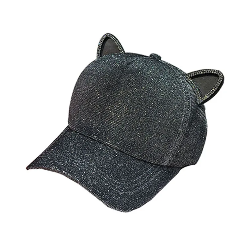 Cat ears sequins hat KF90524