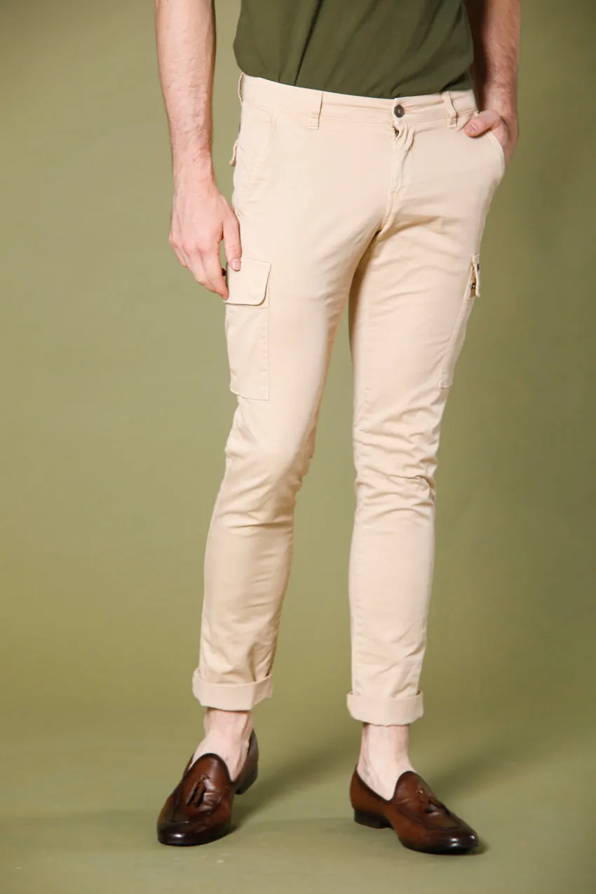 Chile pantalone cargo uomo in twill extra slim ①