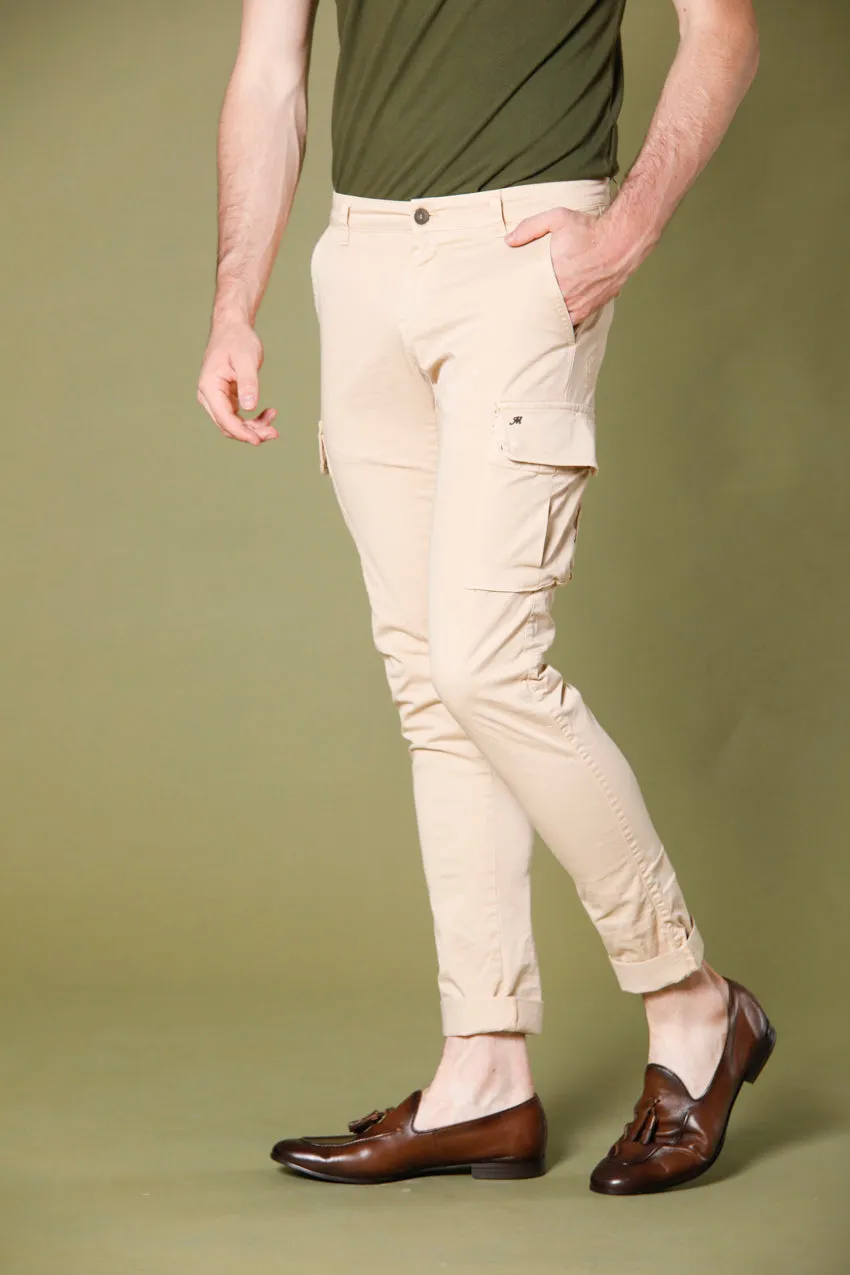 Chile pantalone cargo uomo in twill extra slim ①