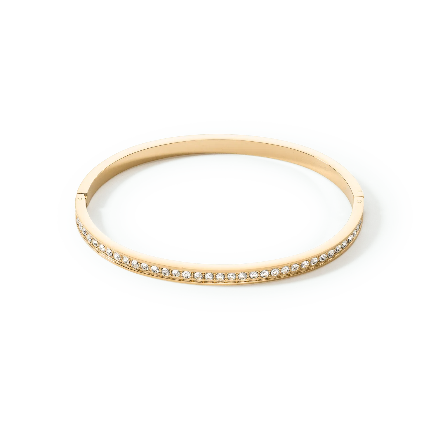 Coeur De Lion Gold and White Crystal Bangle