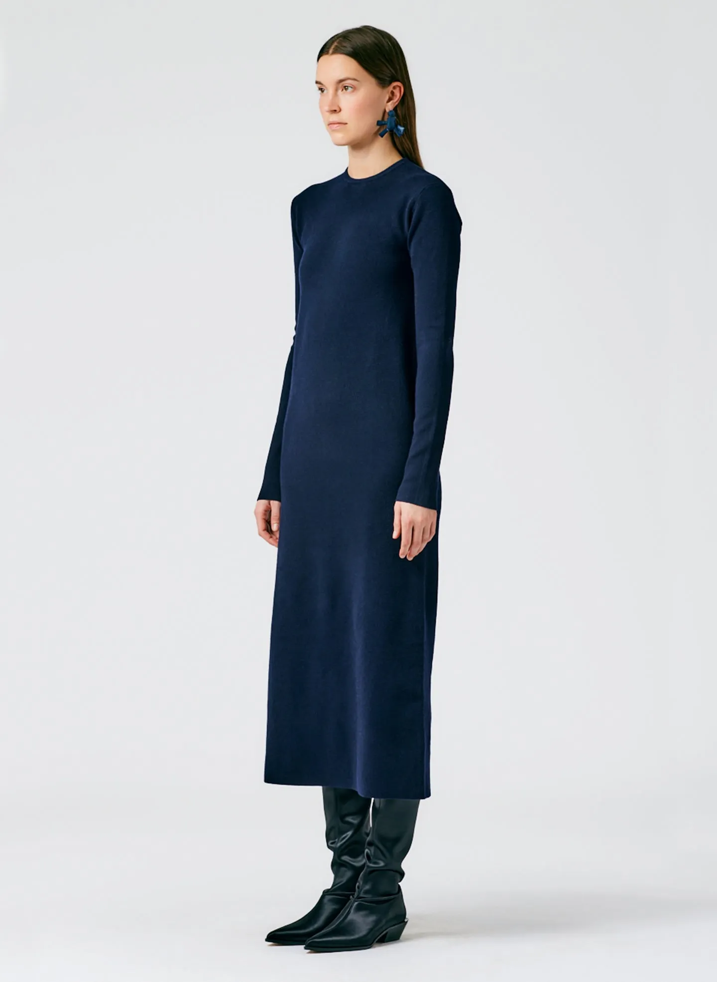 Compact Stretch Cashmere Dress