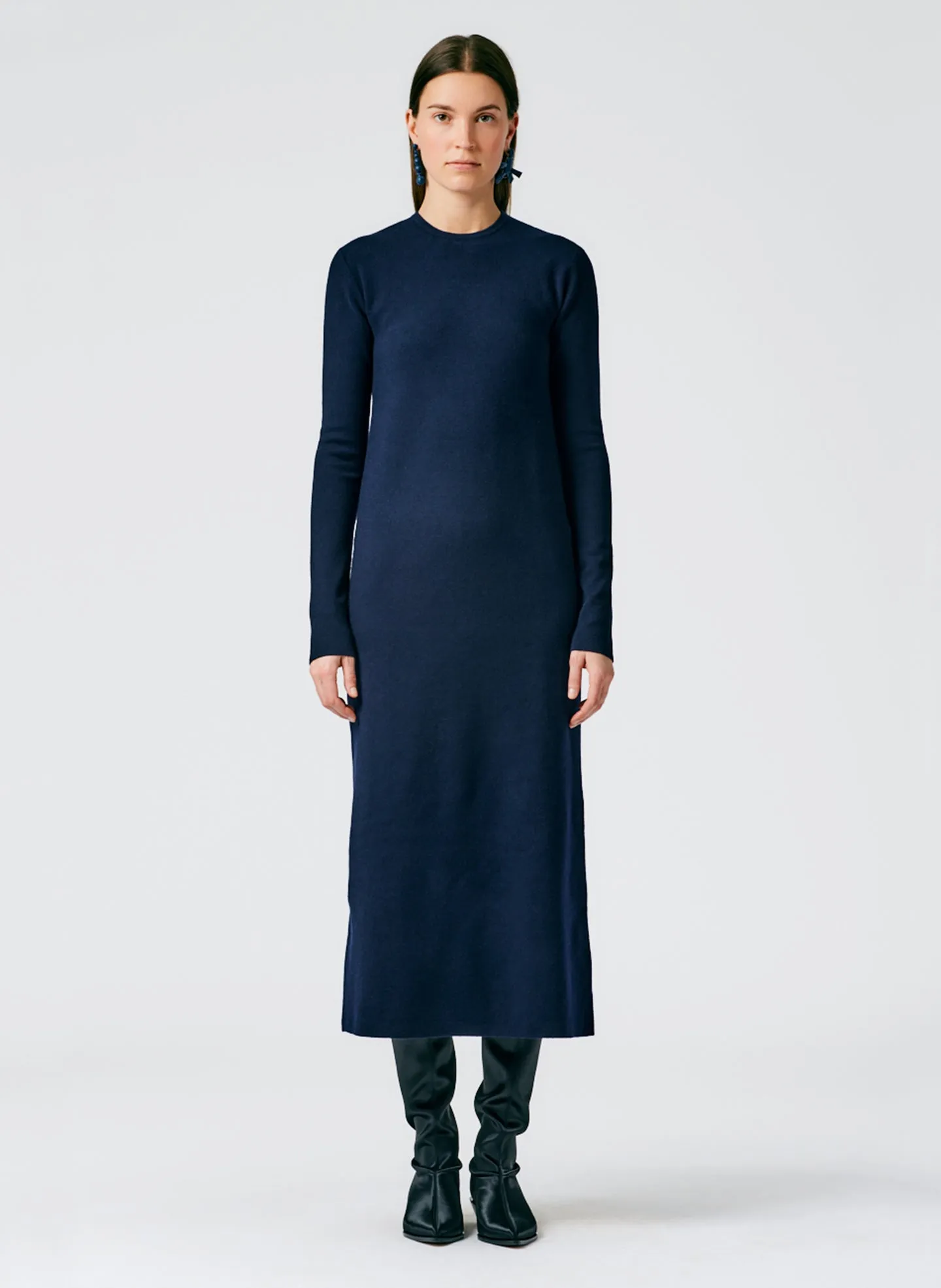 Compact Stretch Cashmere Dress