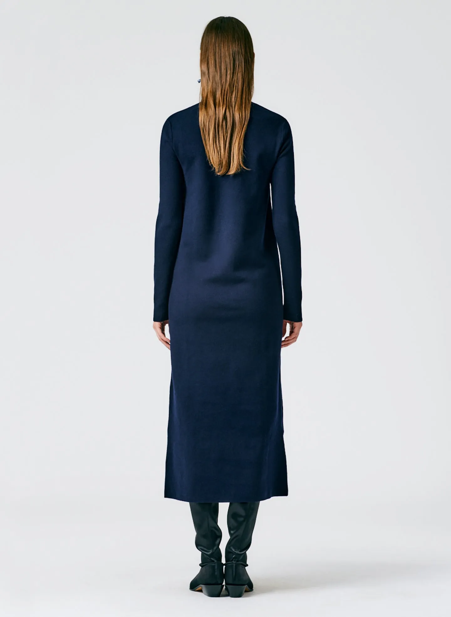 Compact Stretch Cashmere Dress