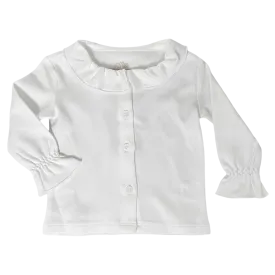 Cooper River Ruffle Shirt- Wentworth White