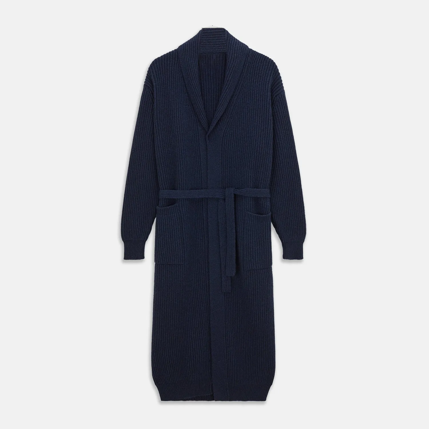 Deep Navy Cashmere Baldwin Gown