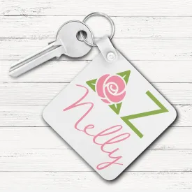 Delta Zeta Square Key Chain