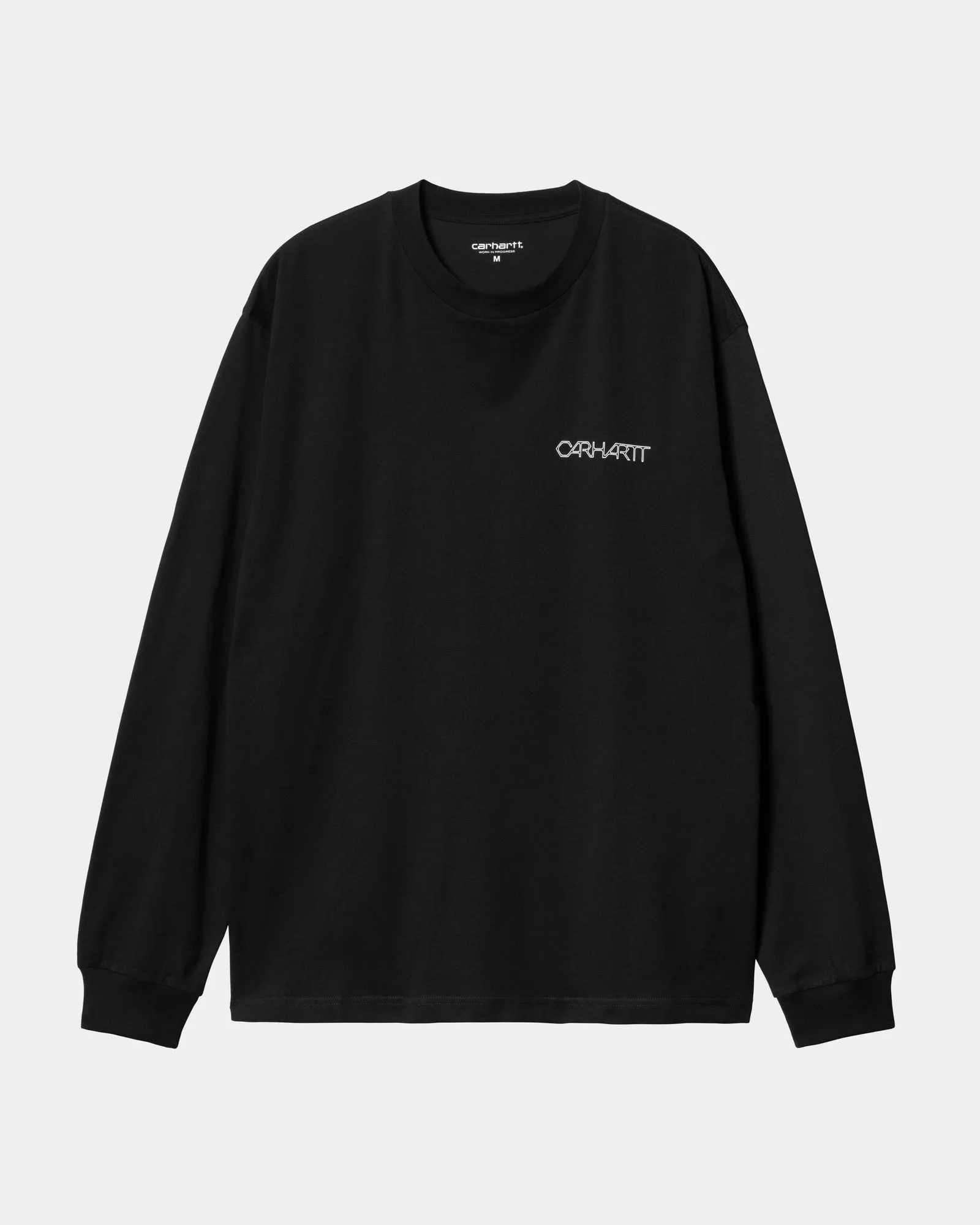 Detroit Standard Long Sleeve T-Shirt | Black / White