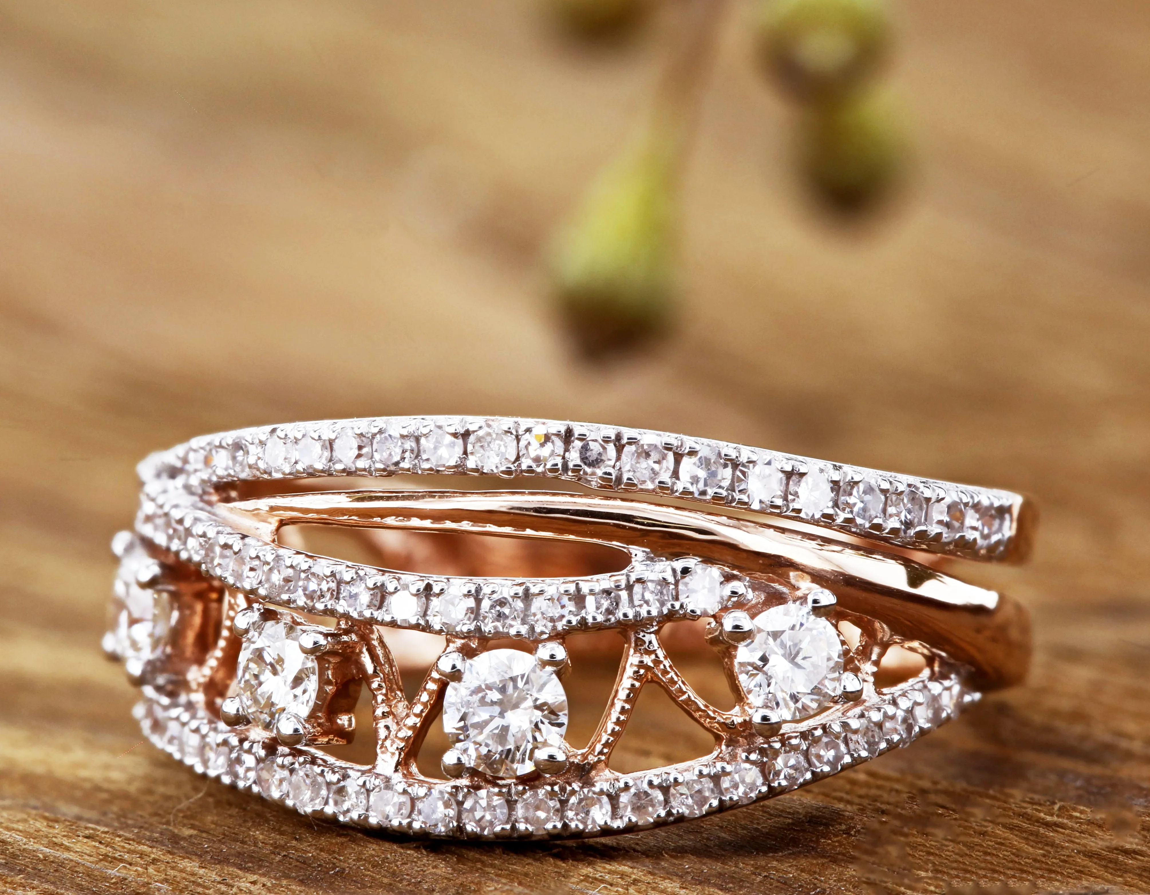 Diamond Anniversary Band - 2-Tone