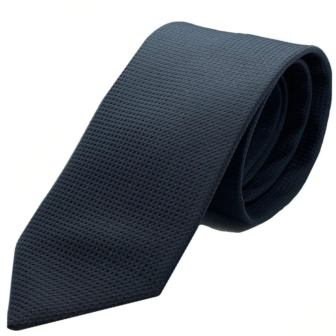 Dormeuil Black Self Pattern Tie