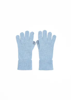 Foxford Blue Cashmere Gloves