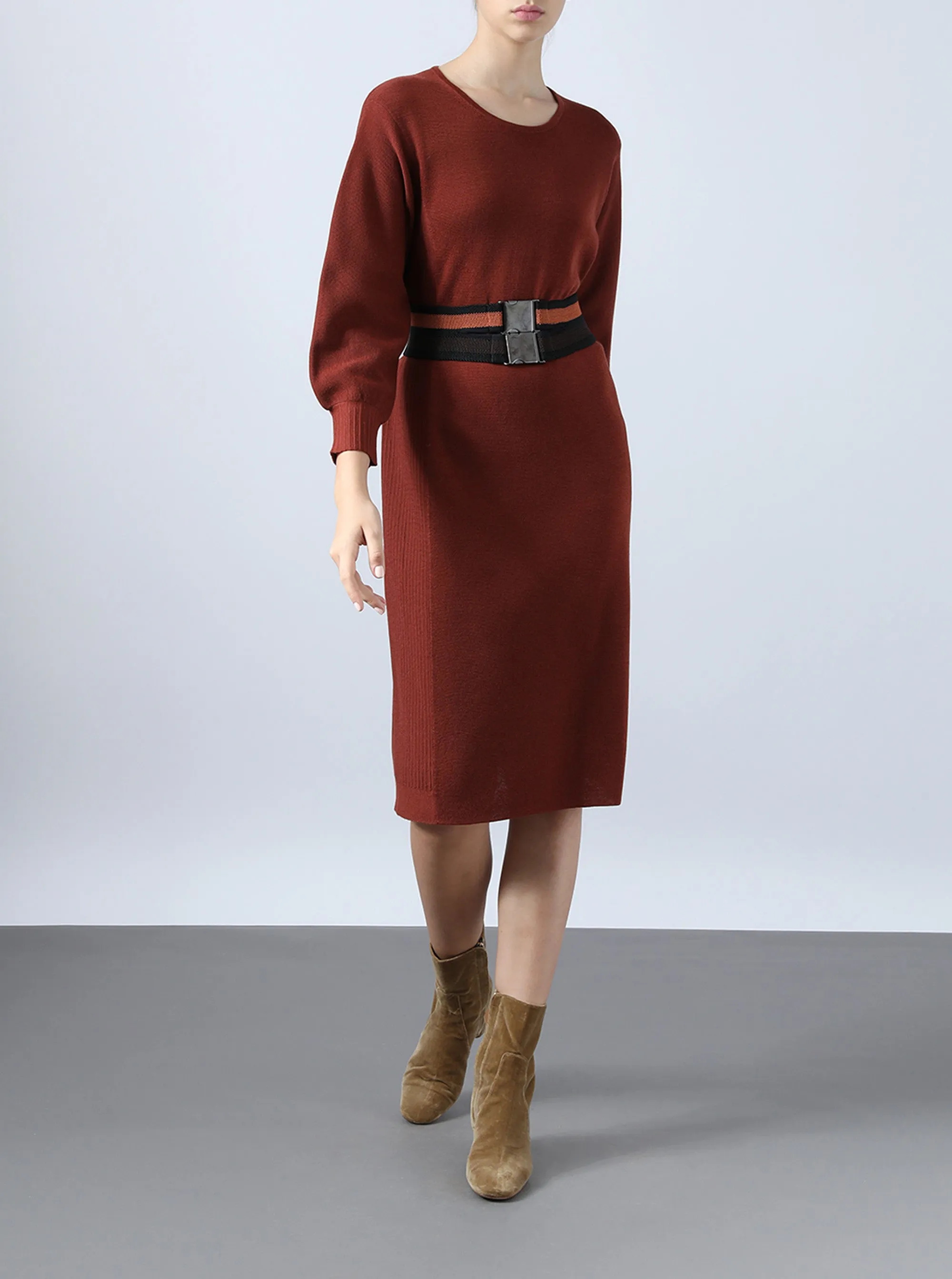 Full Milano Wool Nylon Dress