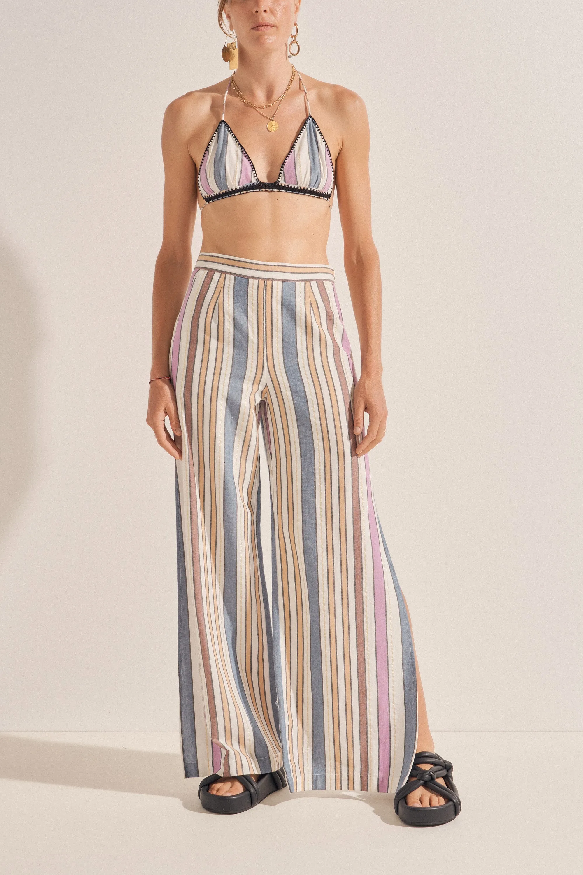 Gelos Naxos Stripe Bikini Top