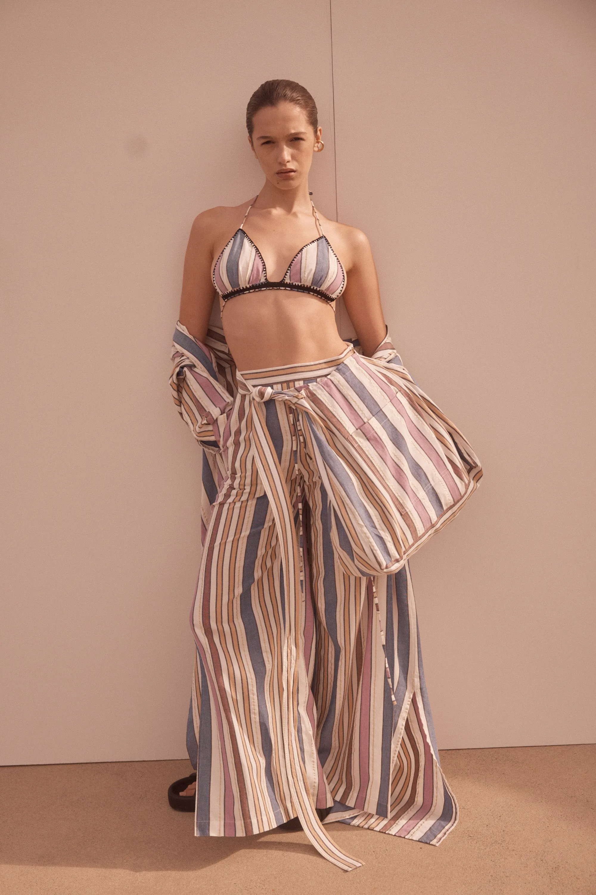 Gelos Naxos Stripe Bikini Top