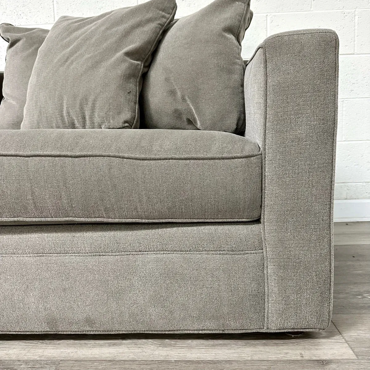 Gray Upholstered Sofa