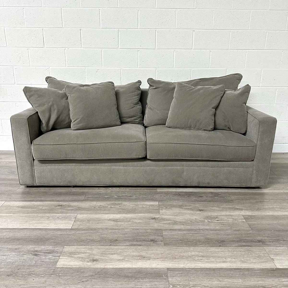 Gray Upholstered Sofa