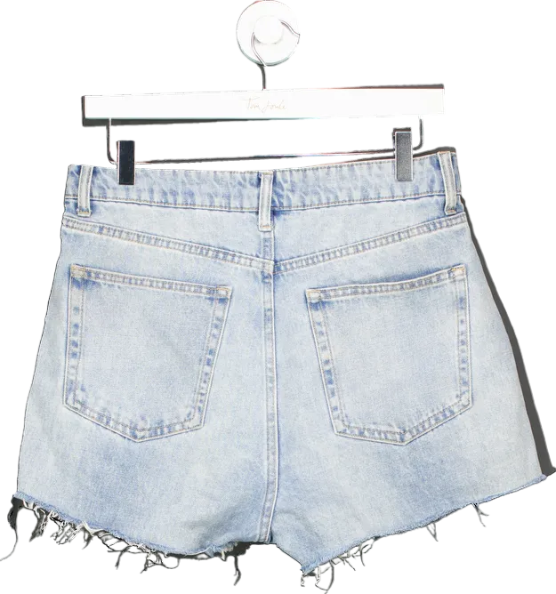 H&M Light Blue Denim Shorts UK S