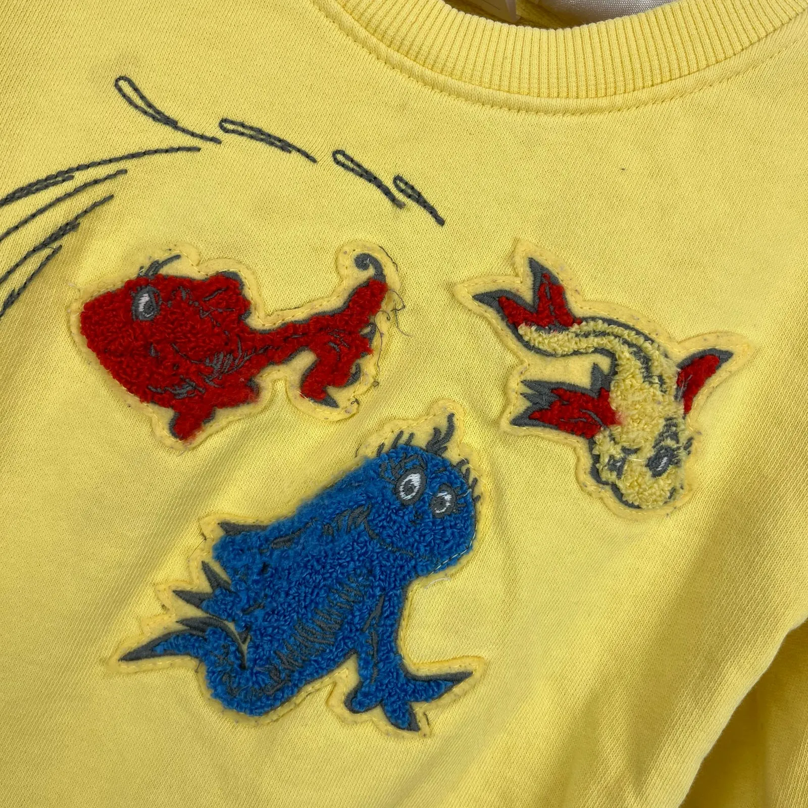 Hanna Andersson Dr. Seuss One Fish Two Fish Sweatshirt 90 cm 3T