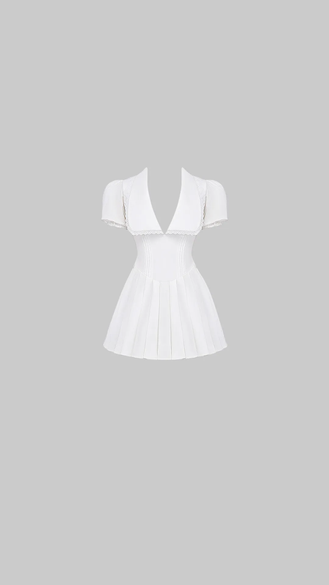 House of CB Piera White Cotton Dress