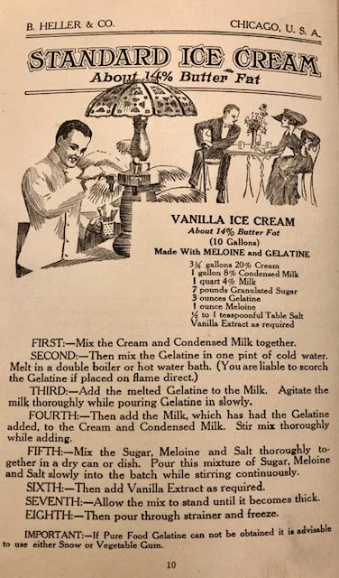 (Ice Cream) Heller, B.  Heller’s Guide for Ice-Cream Makers.