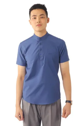 IDEXER MANDARIN SHORT SLEEVE SHIRT [SLIM FIT] ID0263