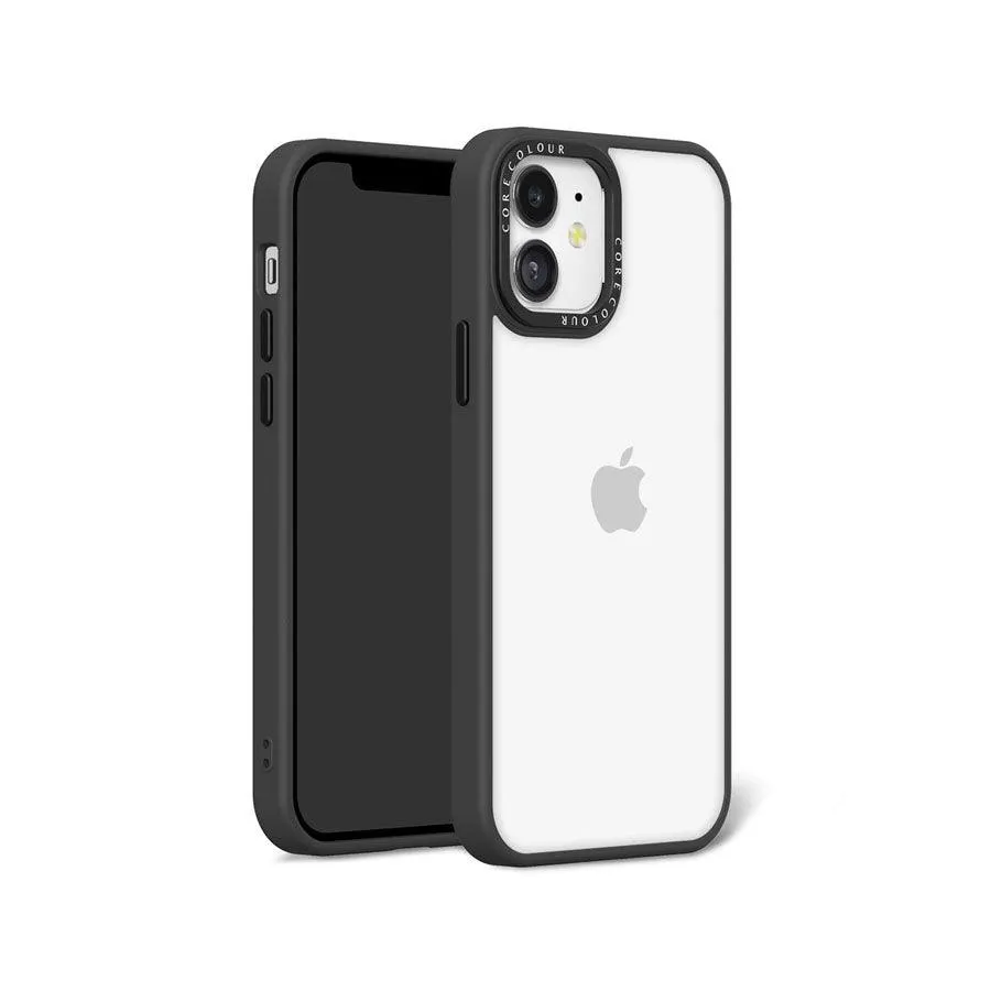 iPhone 12 Jet Black Clear Phone Case